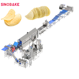 Vollautomatische Bratenkartoffel -Chips -Verarbeitungsmaschinen -Chips -Podusionslinien